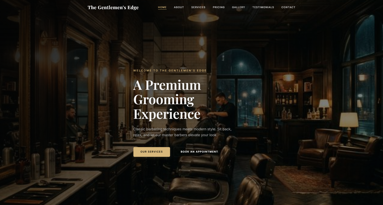 Barbershop Website